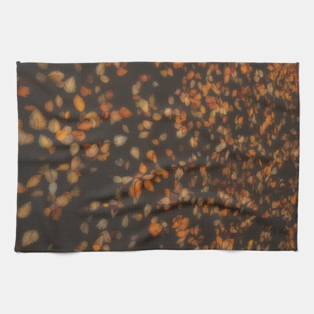 Herbstlaub  geschirrtuch (Horizontal)
