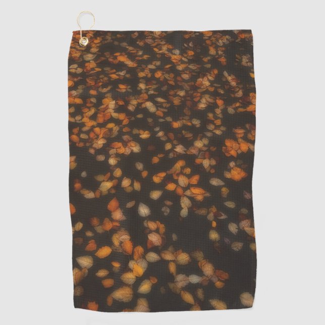 Herbstlaub  golfhandtuch (Vorderseite)