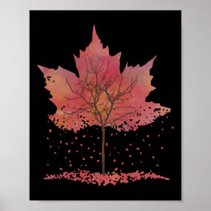 Herbstlaub Grafisches T-Shirt - Beliebter Fall Poster