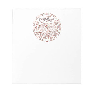 Herbstlaub Herbst-Natur-Notepad Notizblock
