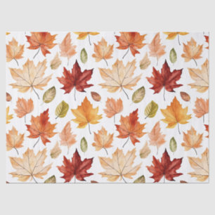Herbstlaub Herbst Terracotta Brown Boho Muster Seidenpapier