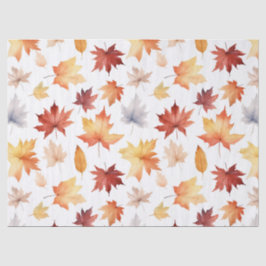 Herbstlaub Herbst Terracotta Brown Boho Muster Seidenpapier