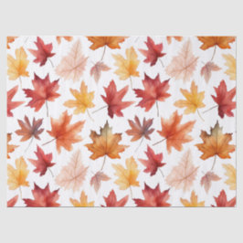 Herbstlaub Herbst Terracotta Brown Boho Muster Seidenpapier