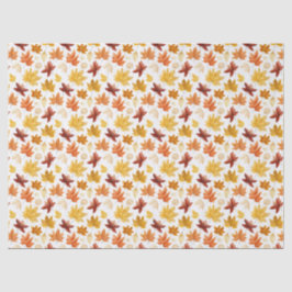 Herbstlaub Herbst Terracotta Brown Boho Muster Seidenpapier