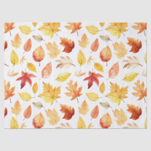 Herbstlaub Herbst Terracotta Brown Boho Muster Seidenpapier