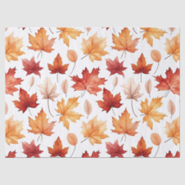 Herbstlaub Herbst Terracotta Brown Boho Muster Seidenpapier