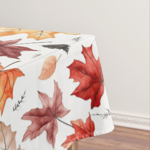 Herbstlaub Herbst Terracotta Brown Boho Muster Tischdecke