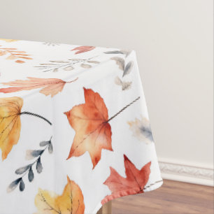 Herbstlaub Herbst Terracotta Brown Boho Muster Tischdecke