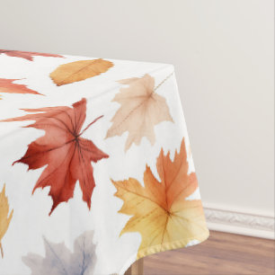 Herbstlaub Herbst Terracotta Brown Boho Muster Tischdecke