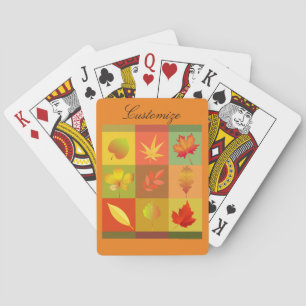 Herbstlaub Herbstblätter Thunder_Cove Spielkarten