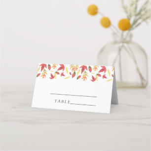 Herbstlaub - Hochzeiten Platzkarten