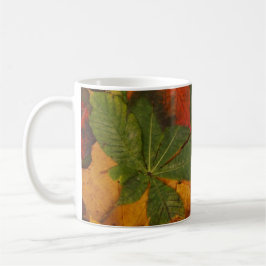 Herbstlaub Kaffeetasse