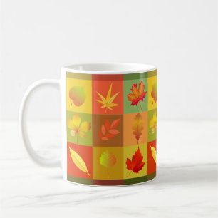 Herbstlaub Kaffeetasse