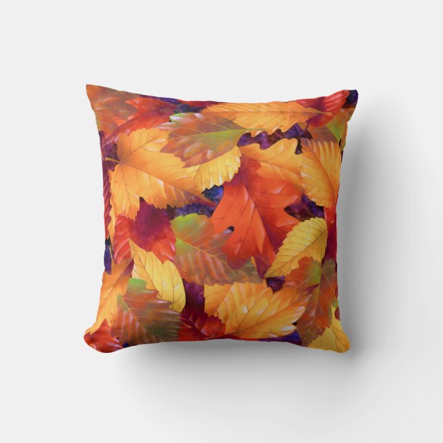 Herbstlaub Kissen (Vorderseite)