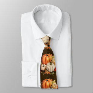 Herbstlaub Krawatte – Wasserfarben Herbstmode