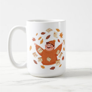 Herbstlaub Kunst Spielereiherbst-Design Kaffeetasse