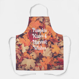 Herbstlaub-Kürbisküsse & Ernteträume  Schürze