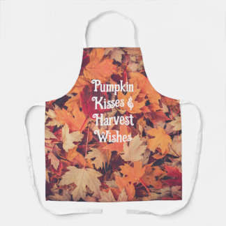 Herbstlaub-Kürbisküsse & Ernteträume Schürze