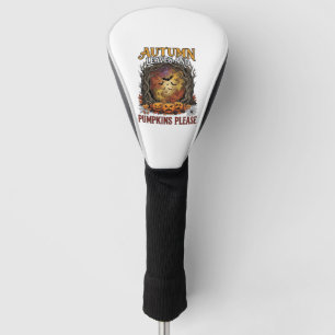 Herbstlaub Kürbisse Bitte Halloween Gruselige Bäum Golf Headcover