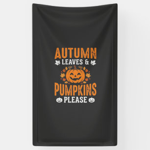 Herbstlaub Kürbisse Bitte Halloween Kürbis De Banner