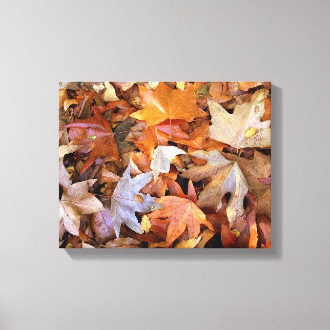Herbstlaub Leinwand Wandkunst (Vorderseite)