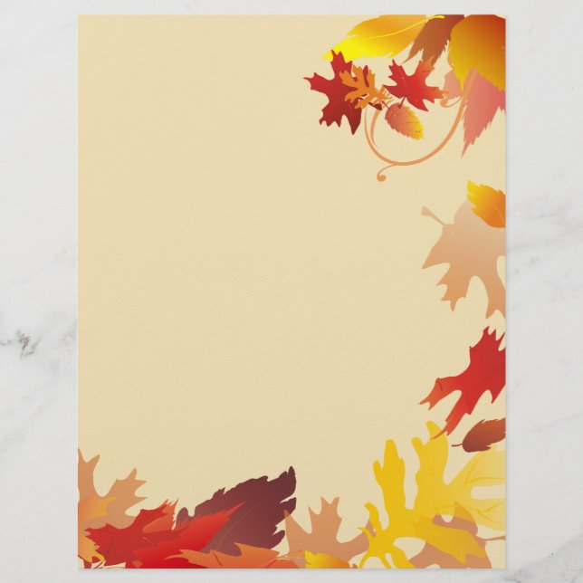Herbstlaub Letterhead (Vorderseite)