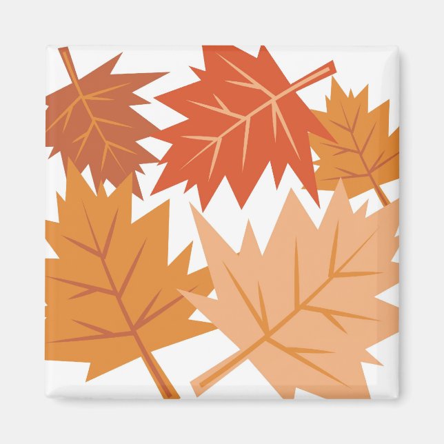 Herbstlaub Magnet (Vorne)