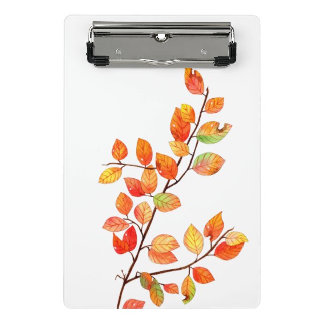 Herbstlaub Mini-Clip-Board Mini Klemmbrett (Vorderseite)