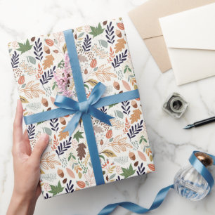 Herbstlaub Muster Geschenkpapier
