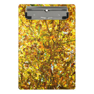 Herbstlaub-Muster Mini Klemmbrett