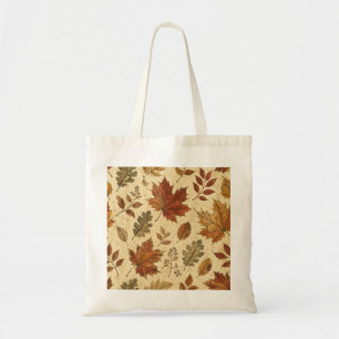 Herbstlaub-Muster – Vintage Herbst Botanik Tragetasche