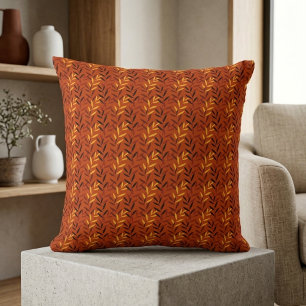Herbstlaub-Muster - Warmes Herbstlaub-Design Kissen