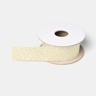 Herbstlaub Neutral - Goldenes Weizen Satinband