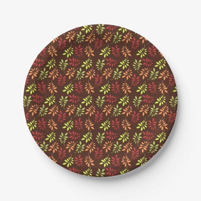 Herbstlaub Party Tableware Teller (Vorderseite)