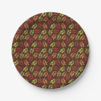 Herbstlaub-Party-Tischwäsche-Papierplatten