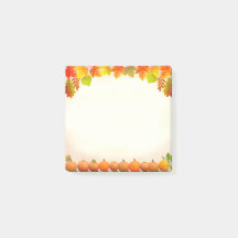 Herbstlaub & Pumpkins auf Scroll