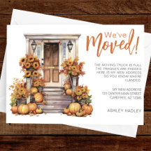 Herbstlaub Pumpkins Porch Moving
