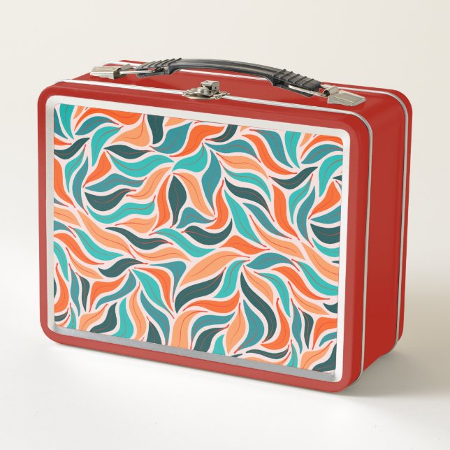 Herbstlaub Retro Vintage Lunchbox (Vorderseite)