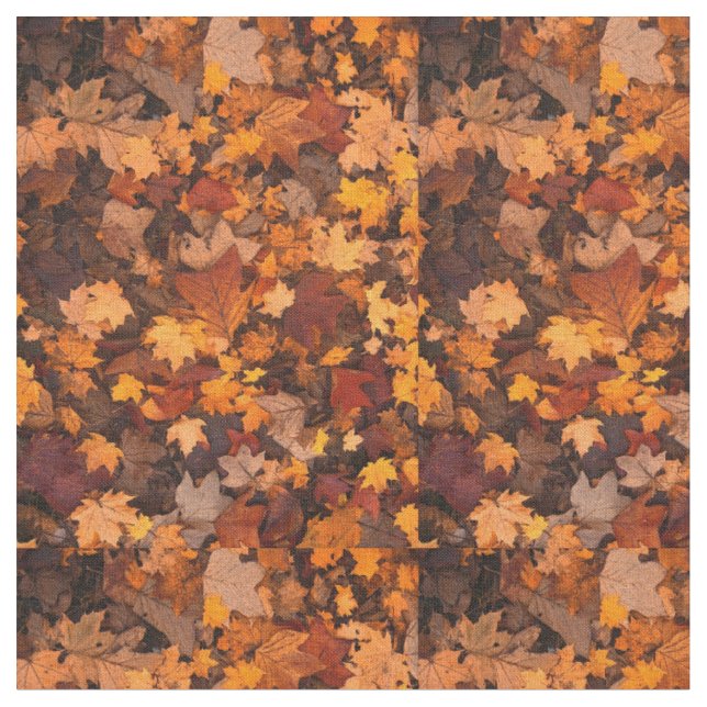 Herbstlaub-Stoff Stoff (Nahaufnahme)