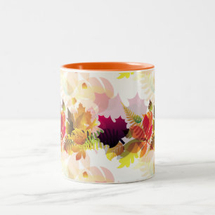Herbstlaub Tasse