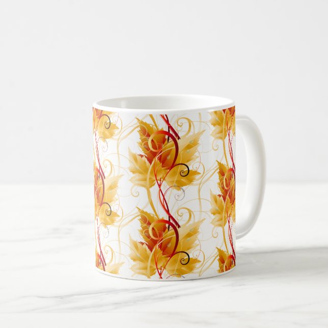 Herbstlaub Tasse (VorderseiteRechts)