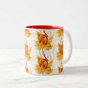 Herbstlaub Tasse