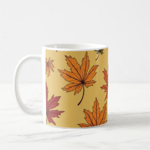 Herbstlaub-Tasse Kaffeetasse