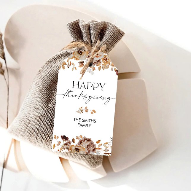 Herbstlaub Thanksgiving-Dinner-Geschenkanhänger Geschenkanhänger (Von Creator hochgeladen)
