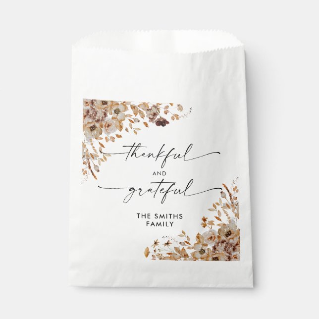 Herbstlaub Thanksgiving-Dinner-Geschenktüten Geschenktütchen (Vorderseite)