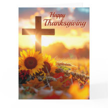 Herbstlaub Thanksgiving gefaltete Grußkarte