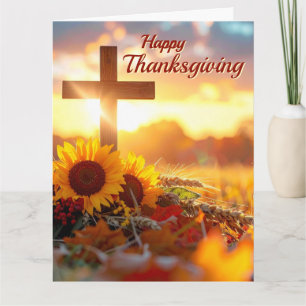 Herbstlaub Thanksgiving gefaltete Grußkarte Karte