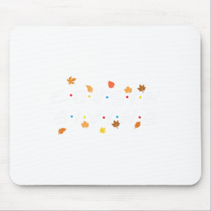 Herbstlaub Türkei Erntedank Familienmatc Mousepad