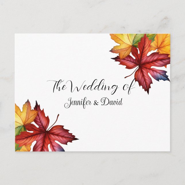 Herbstlaub UAWG Postkarte (Vorderseite)