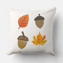 Herbstlaub und Akkorne Kissen